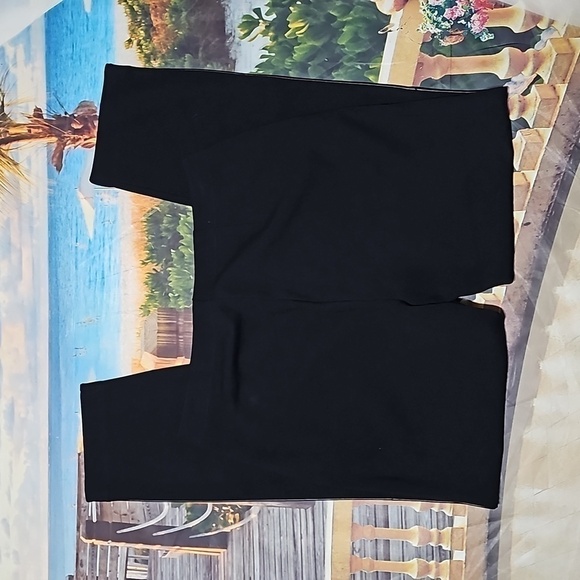 Eileen Fisher Black Pants with Leather Trim Size Small - Picture 4 of 7